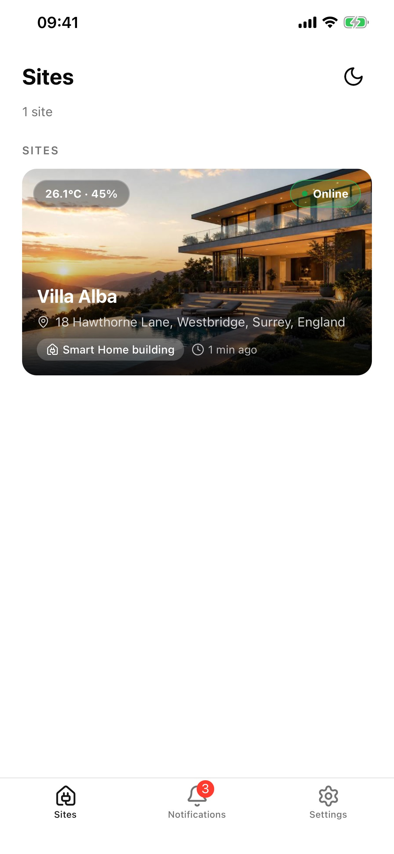 switchButler IoT list of private properties available to the user